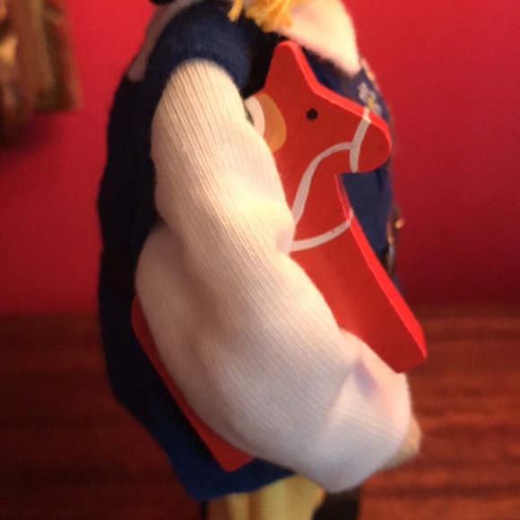 Vintage Butticki of Sweden Handmade Holding Red DalaHorse Toy - Picture 4 of 12